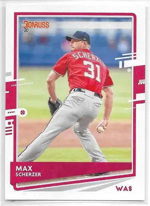 2020 Donruss Variations #123 Max Scherzer