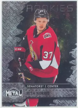 2020-21 SKYBOX METAL UNIVERSE - JOSH NORRIS #127 ROOKIE