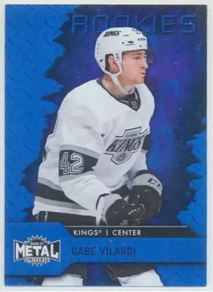 2020-21 SKYBOX METAL UNIVERSE - GABE VILARDI #114 ROOKIE BLUE SPECTRUM