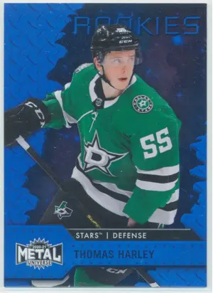 2020-21 SKYBOX METAL UNIVERSE - THOMAS HARLEY #143 ROOKIE BLUE SPECTRUM