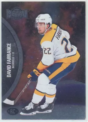 2021-22 SKYBOX METAL UNIVERSE - DAVID FARRANCE #167 ROOKIE