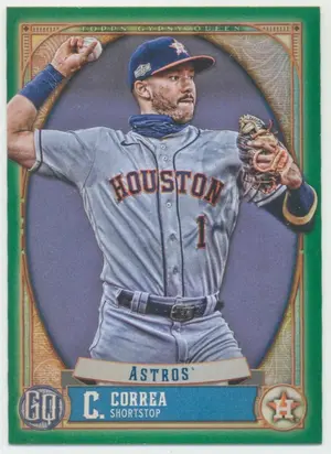 2021 Topps Gypsy Queen - Carlos Correa #55 Green Parallel