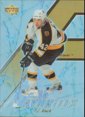 2003-04 UPPER DECK - P.J. STOCK #FF8 FAN FAVORITES