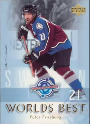 2004-05 UPPER DECK - PETER FORSBERG #WB25 WORLD'S BEST