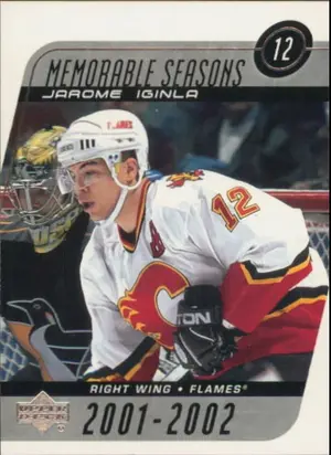 2002-03 UPPER DECK - JAROME IGINLA #183 MEMORABLE SEASONS