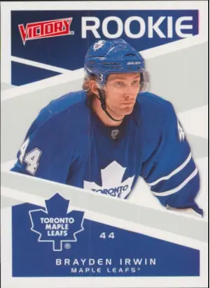 2010-11 VICTORY - BRAYDEN IRWIN #247 ROOKIE