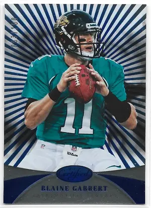 2013 Certified Platinum Blue #29 Blaine Gabbert (083/100)