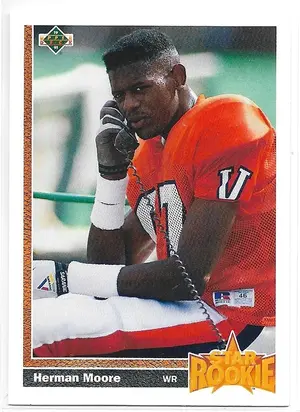 1991 Upper Deck (Star Rookie) #17 Herman Moore RC