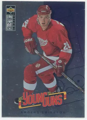 1996-97 COLLECTOR'S CHOICE - ANDERS ERIKSSON #356 YOUNG GUNS
