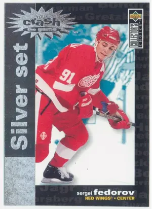 1995-96 COLLECTOR'S CHOICE - SERGEI FEDOROV #C2 YOU CRASH THE GAME SILVER SET