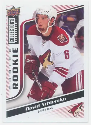2009-10 COLLECTOR'S CHOICE - DAVID SCHLEMKO #282 CHOICE ROOKIES