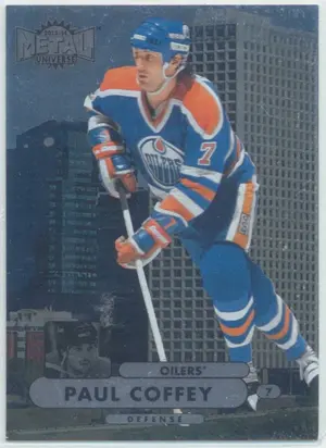 2013-14 FLEER SHOWCASE - PAUL COFFEY #MU-21 METAL UNIVERSE