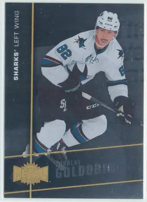 2015-16 FLEER SHOWCASE - NIKOLAY GOLDOBIN #MU-16 METAL UNIVERSE