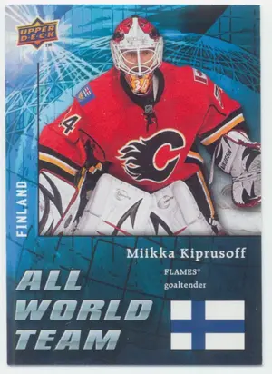 2009-10 UPPER DECK - MIIKKA KIPRUSOFF #AW24 ALL WORLD TEAM