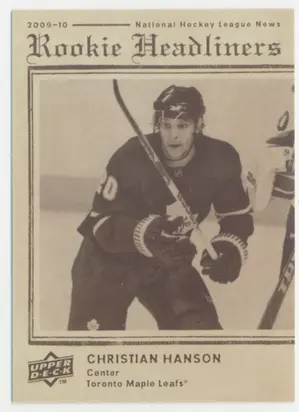 2009-10 UPPER DECK - CHRISTIAN HANSON #RH18 ROOKIE HEADLINERS