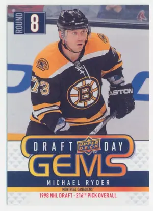 2009-10 UPPER DECK - MICHAEL RYDER #GEM23 DRAFT DAY GEMS