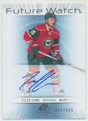2012-13 SP AUTHENTIC - TYLER CUMA #233 FUTURE WATCH 89/999