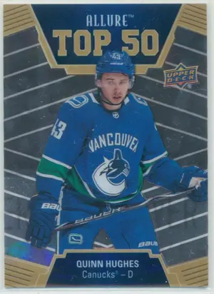 2019-20 ALLURE - QUINN HUGHES #T50-21 TOP 50