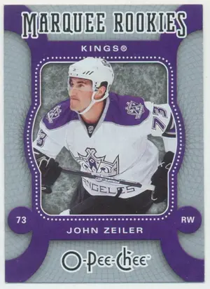 2007-08 O-PEE-CHEE - JOHN ZEILER #553 MARQUEE ROOKIE