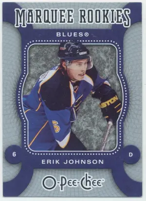 2007-08 O-PEE-CHEE - ERIK JOHNSON #591 MARQUEE ROOKIE