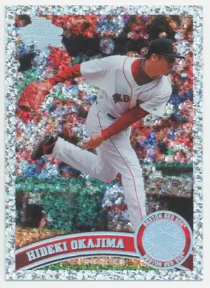 2011 Topps - Hideki Okajima #423 Platinum Diamond Anniversary Parallel