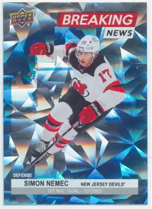 2024-25 UPPER DECK - SIMON NEMEC #BN-30 BREAKING NEWS