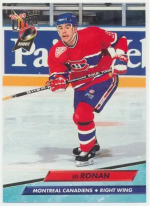 1992-93 FLEER ULTRA - ED RONAN #333 ROOKIE