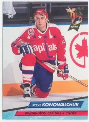 1992-93 FLEER ULTRA - STEVE KONOWALCHUK #437 ROOKIE