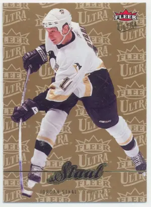 2007-08 FLEER ULTRA - JORDAN STAAL #43 GOLD MEDALLION
