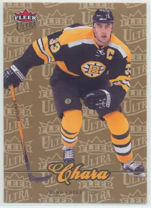 2007-08 FLEER ULTRA - ZDENO CHARA #185 GOLD MEDALLION