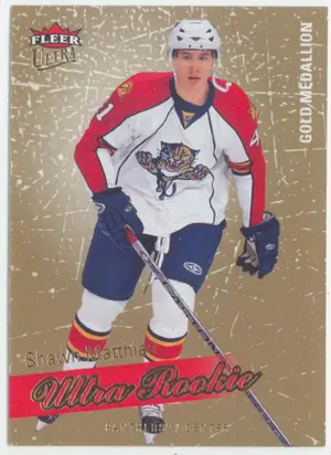 2008-09 FLEER ULTRA - SHAWN MATTHIAS #210 ROOKIE GOLD MEDALLION