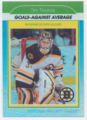 2009-10 O-PEE-CHEE - TIM THOMAS #SL15 STAT LEADERS