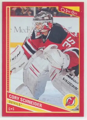 2013-14 O-PEE-CHEE - CORY SCHNEIDER #611 WRAPPER REDEMPTION RED BORDER
