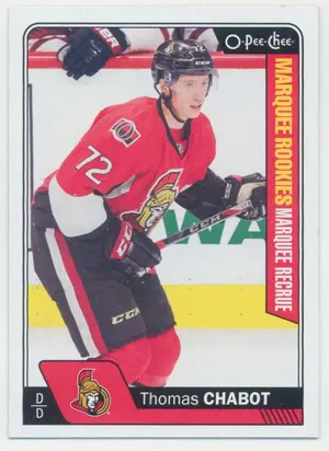 2016-17 O-PEE-CHEE - THOMAS CHABOT #683 MARQUEE ROOKIES