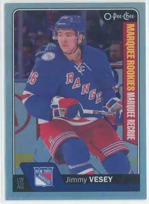 2016-17 O-PEE-CHEE - JIMMY VESEY #684 MARQUEE ROOKIES RAINBOW FOIL