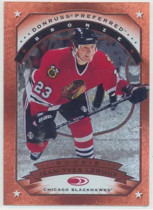 1997-98 DONRUSS PREFERRED - JEAN-YVES LEROUX #157 BRONZE ROOKIE