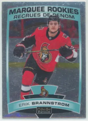 2019-20 O-PEE-CHEE PLATINUM - ERIK BRANNSTROM #161 MARQUEE ROOKIES
