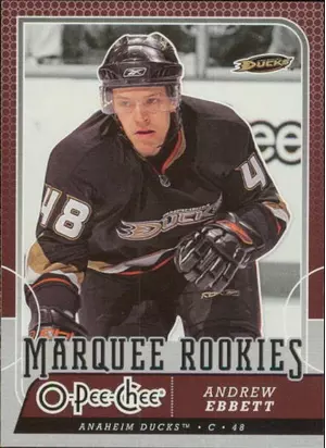 2008-09 O-PEE-CHEE - ANDREW EBBETT #560 MARQUEE ROOKIES