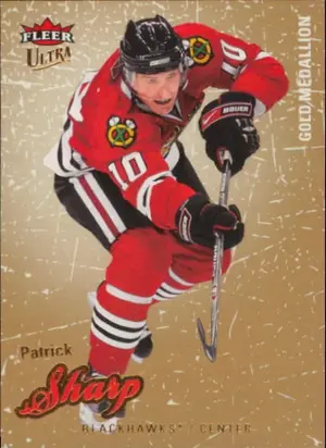 2008-09 FLEER ULTRA - PATRICK SHARP #119 GOLD MEDALLION
