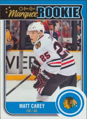2014-15 O-PEE-CHEE - MATT CAREY #527 MARQUEE ROOKIE