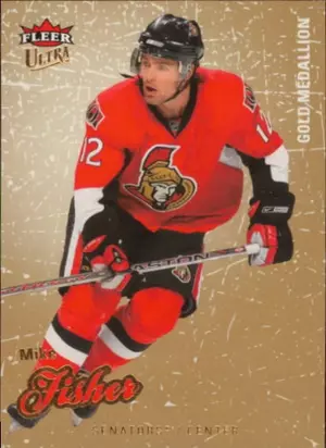 2008-09 FLEER ULTRA - MIKE FISHER #63 GOLD MEDALLION