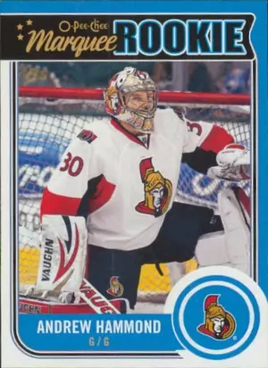2014-15 O-PEE-CHEE - ANDREW HAMMOND #529 MARQUEE ROOKIE