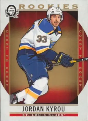 2018-19 O-PEE-CHEE COAST TO COAST - JORDAN KYROU #183 ROOKIE