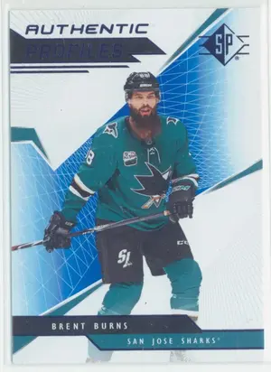 2018-19 SP - BRENT BURNS #AP-BB AUTHENTIC PROFILES BLUE