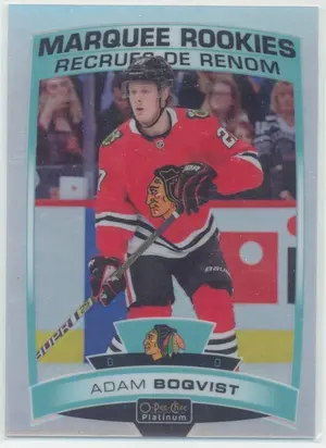 2019-20 O-PEE-CHEE PLATINUM - ADAM BOQVIST #170 MARQUEE ROOKIES RAINBOW
