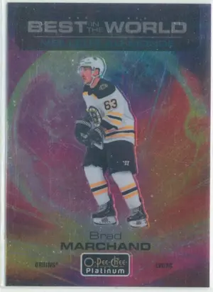 2020-21 O-PEE-CHEE PLATINUM - BRAD MARCHAND #BW-13 BEST IN THE WORLD