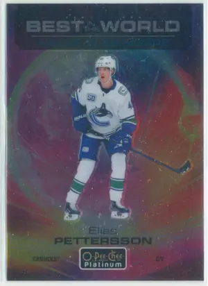 2020-21 O-PEE-CHEE PLATINUM - ELIAS PETTERSSON #BW-14 BEST IN THE WORLD