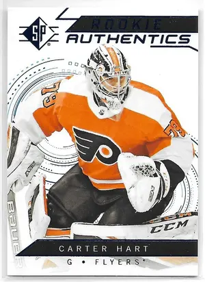 2018-19 SP Blue #117 Carter Hart (Rookie Authentics)