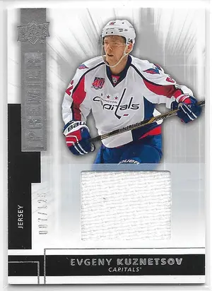 2014-15 Premier Rookies Jersey Silver Spectrum #R35 Evgeny Kuznetsov (087/125)