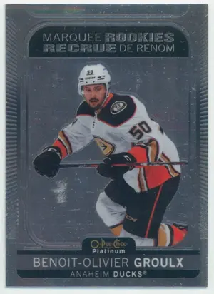2021-22 O-PEE-CHEE PLATINUM - BENOIT-OLIVIER GROULX #273 MARQUEE ROOKIES